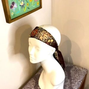 Organza faux tie headband